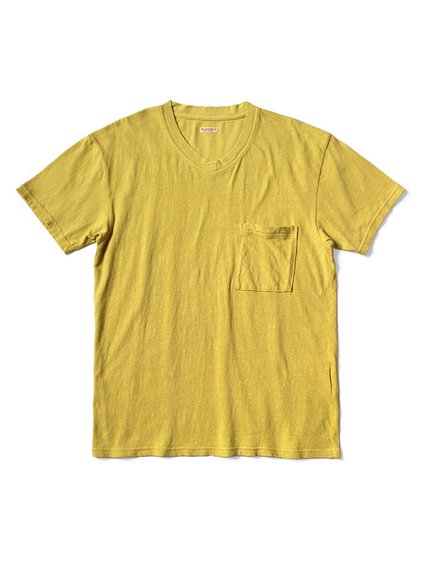 Kapital Gauze Jersey V-Neck Pocket T-Shirt Tee