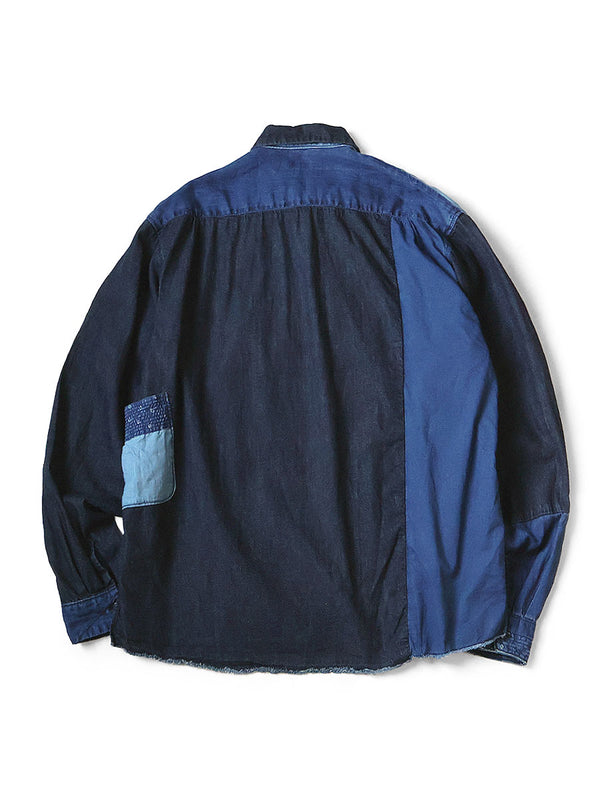 Kapital Cotton x Linen IDG Patch Kathmandu Shirt