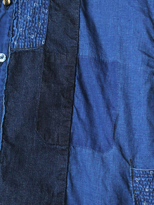 Kapital Cotton and Linen IDG Patch Kathmandu Shirt