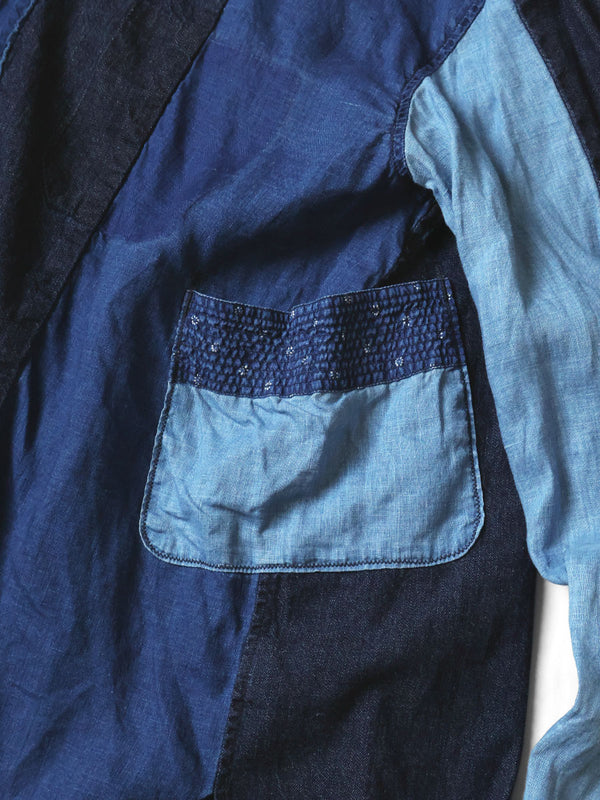 Kapital Cotton x Linen IDG Patch Kathmandu Shirt