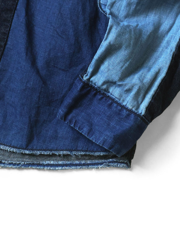 Kapital Cotton and Linen IDG Patch Kathmandu Shirt