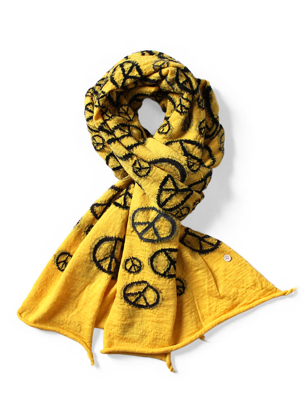 Kapital Felted Wool Peace Mark Happy Scarf Muffler – HARUYAMA