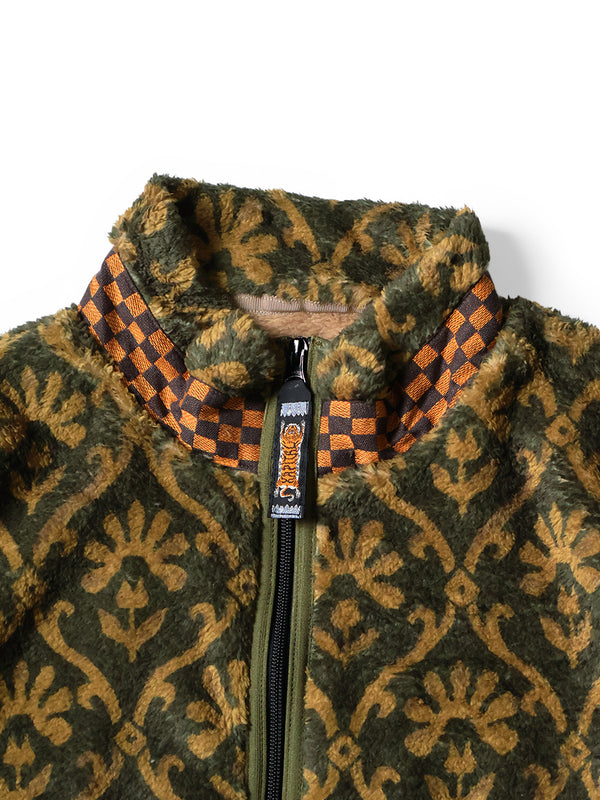 Kapital Yosemite Arabesque Fleece Zip Blouson sweater