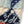 Load image into Gallery viewer, Kapital Felted Wool Indigo-Patterned Happy Scarf
