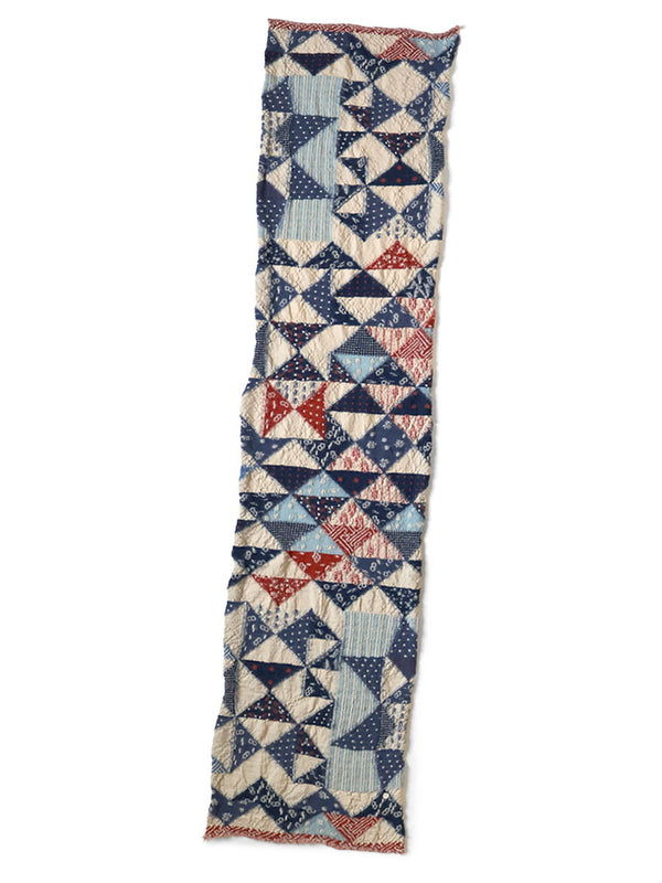Kapital Felted Wool Indigo-Patterned Happy Scarf