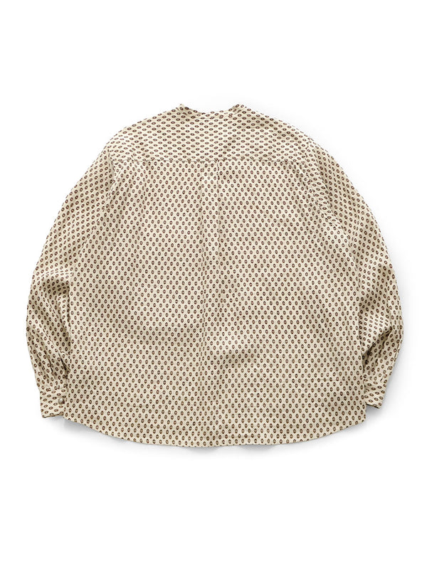 Kapital Linen Chima Pattern Stand Penny Shirt