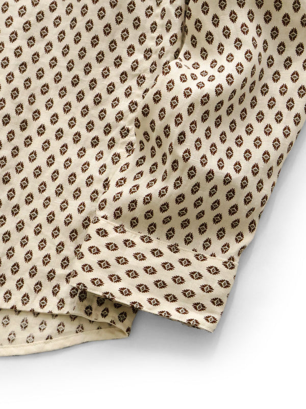 Kapital Linen Chima Pattern Stand Penny Shirt