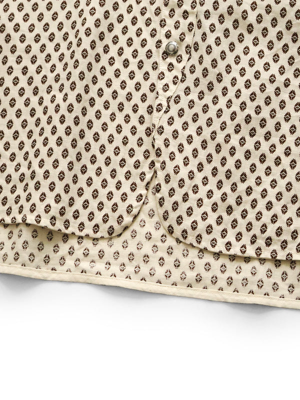 Kapital Linen Chima Pattern Stand Penny Shirt