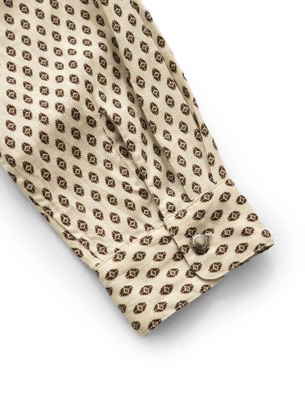 Kapital Linen Chima Pattern Stand Penny Shirt