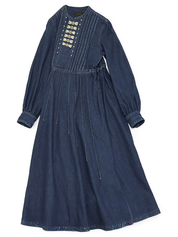 Kapital 11.5oz Denim Butterfly Concho Sundance Dress Kapital 11.5oz Denim Butterfly Concho Sundance Dress
