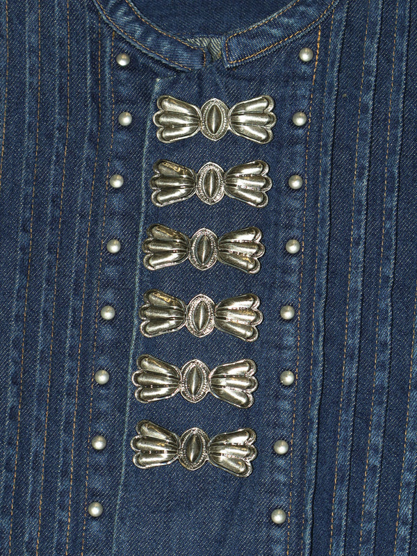 Kapital 11.5oz Denim Butterfly Concho Sundance Dress