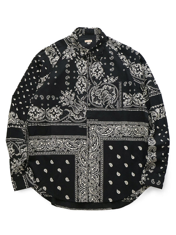 Kapital Gauze Rat Brand Bandana Patchwork Pattern Raglan Shirt