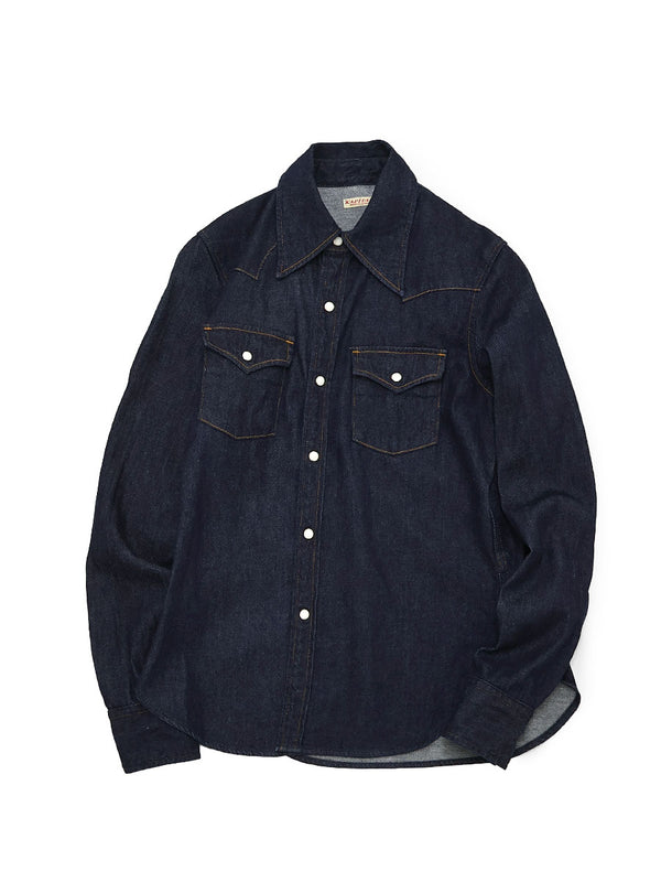 Kapital 8oz Denim Western Shirt (L;s)