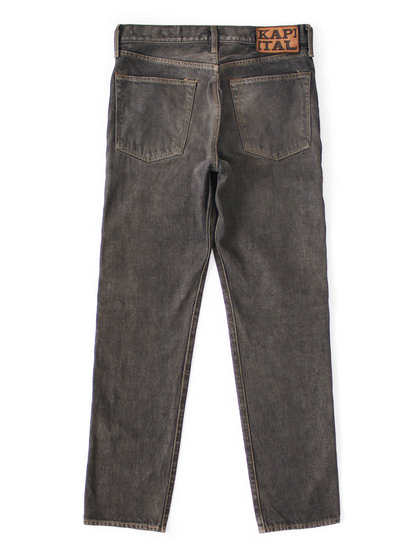 Kapital 14oz Black Denim 5-Pocket Monkey CISCO (Stud Remake) 2026 Pants