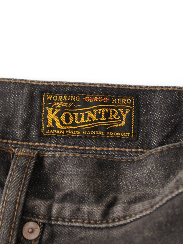 Kapital 14oz Black Denim 5-Pocket Monkey CISCO (Stud Remake) 2026 Pants