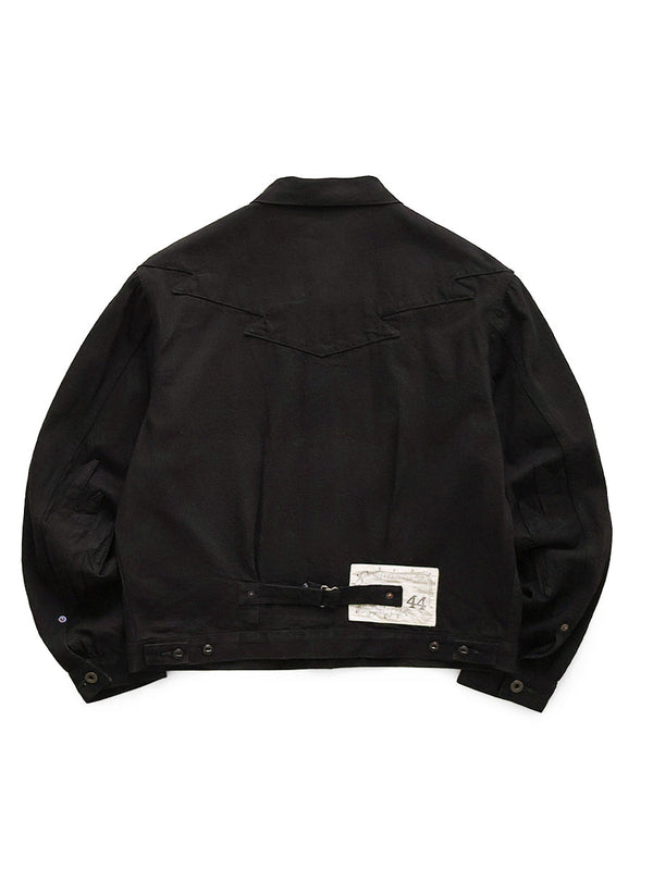 Kapital 11.5oz Black x Black Denim Thunderbird Jacket