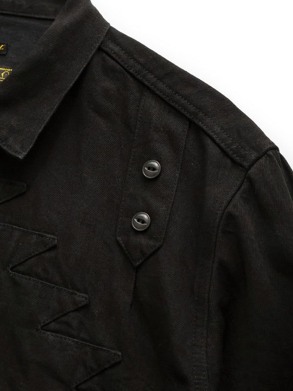 Kapital 11.5oz Black x Black Denim Thunderbird Jacket