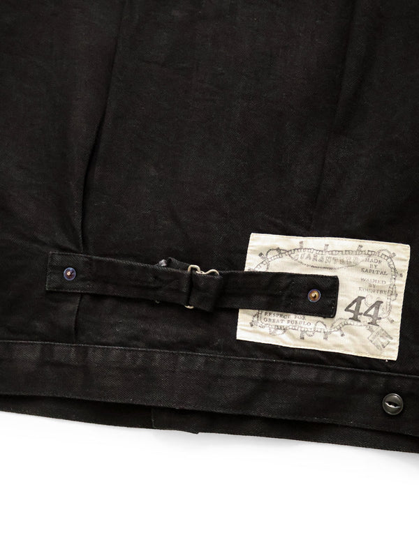Kapital 11.5oz Black x Black Denim Thunderbird Jacket
