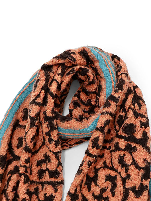 Kapital Felted Wool Octopus Arabesque HAPPY Scarf