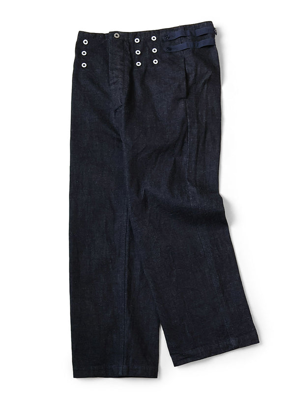 Kapital 7-Star Denim Suspender Pants