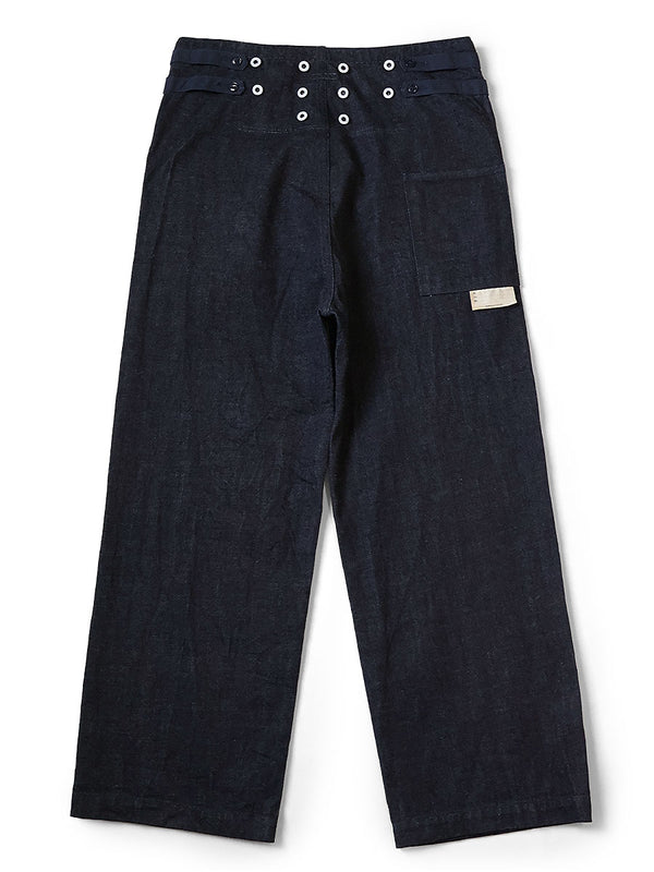 Kapital 7-Star Denim Suspender Pants