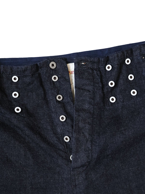 Kapital 7-Star Denim Suspender Pants