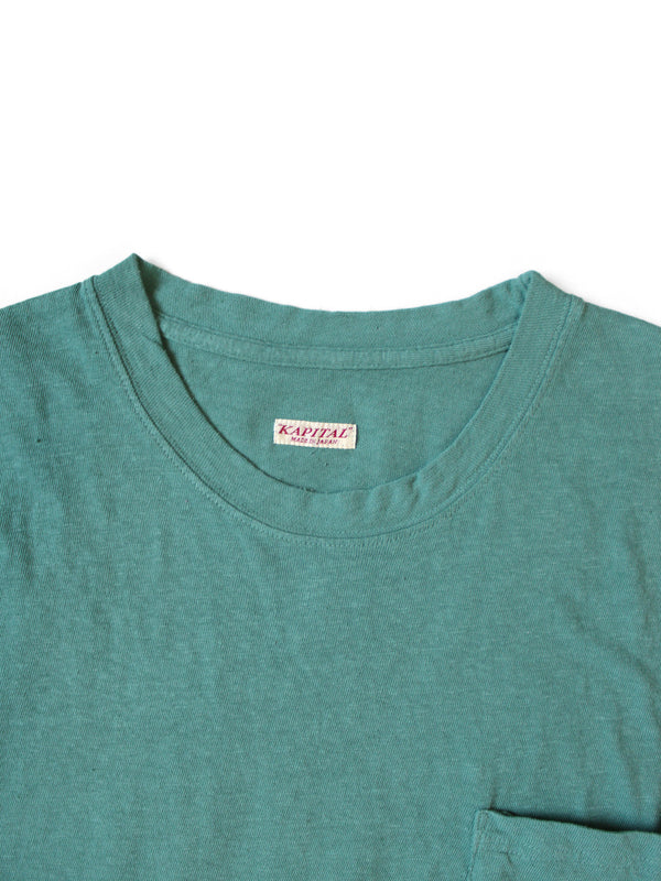 Kapital Gauze Jersey Crew Pocket T-Shirt Tee