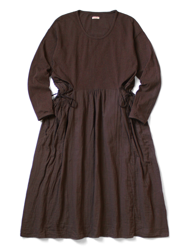 Kapital Jersey x Double Gauze Butter Dress