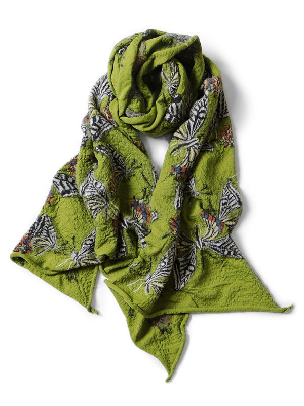 Kapital felted wool butterfly scarf Muffler