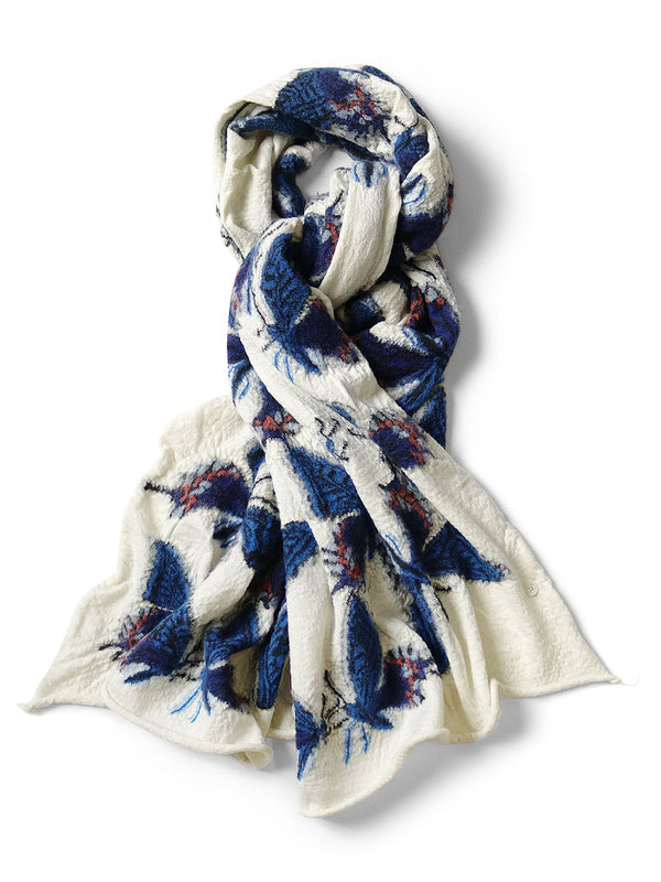 Kapital felted wool butterfly scarf Muffler