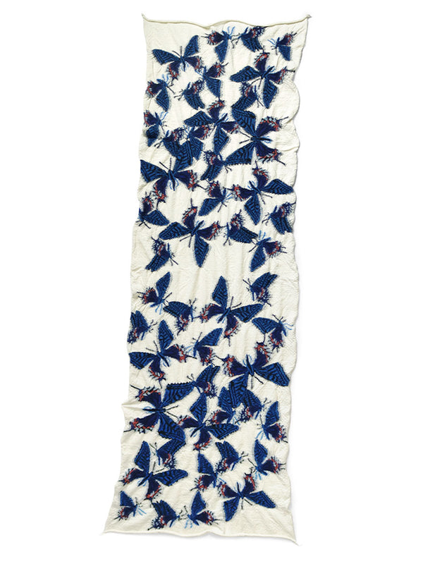Kapital felted wool butterfly scarf Muffler