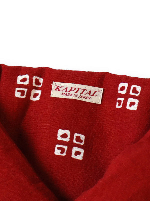 Kapital Linen Rayon Bandana Pattern KESA Scarf