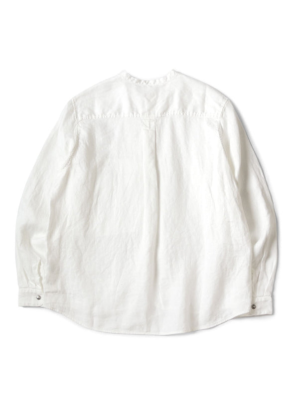 Kapital Gauze Linen Herringbone Stand Penny Shirt