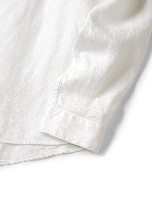 Kapital Gauze Linen Herringbone Stand Penny Shirt
