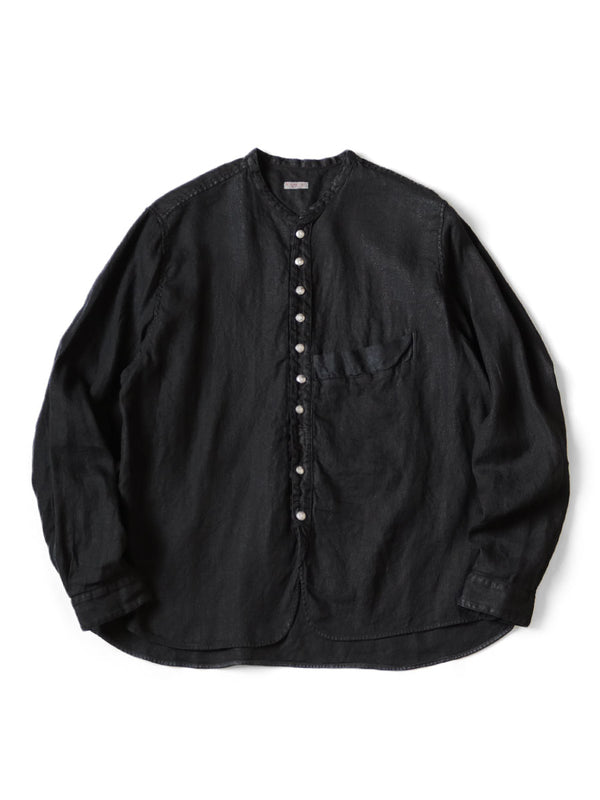 Kapital Gauze Linen Herringbone Stand Penny Shirt