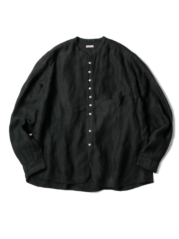 Kapital Gauze Linen Herringbone Stand Penny Shirt