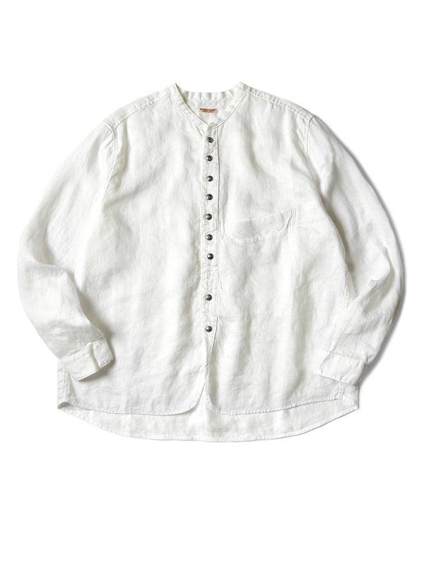 Kapital Gauze Linen Herringbone Stand Penny Shirt