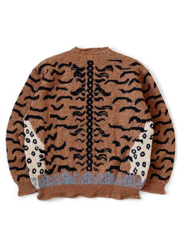 Kapital 7G Wool Nepal Tiger Crew Sweater