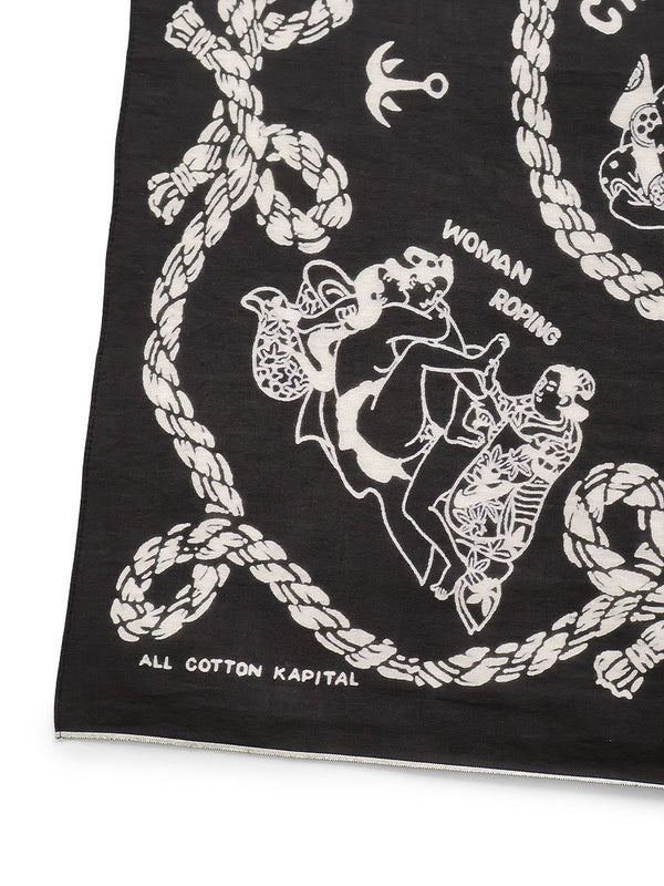 Kapital fastcolor selvedge bandana (Sneak Anchor)