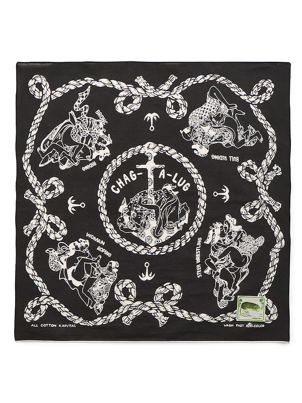 Kapital fastcolor selvedge bandana (Sneak Anchor)