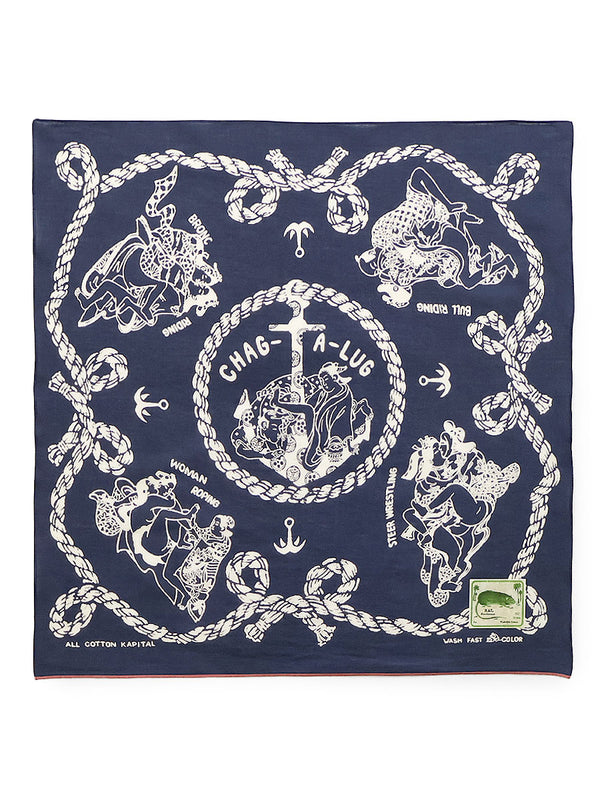 Kapital fastcolor selvedge bandana (Sneak Anchor)