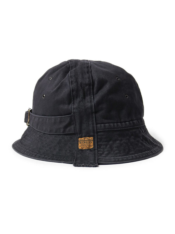 KAPITAL Chino Radio Hat キャピタル チノ ラジオハット Kapital Chino Radio Hat, Black – Glasswing