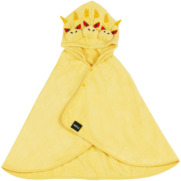 King Ghidorah Hooded Bath Poncho Quick Dry Absorbent Microfiber Towel for Kids