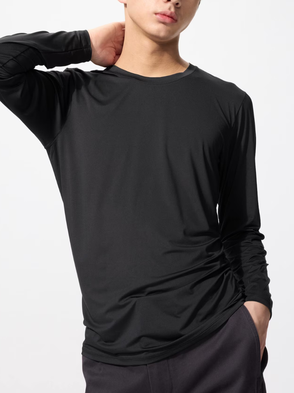 Uniqlo AIRism Crew Neck Long Sleeve T-Shirt Long Sleeve
