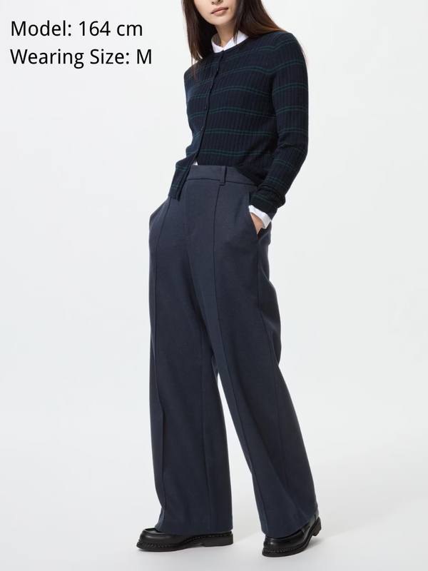 Uniqlo Brushed Jersey Wide Pants