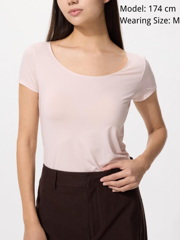 Uniqlo AIRism U-Neck T-Shirt