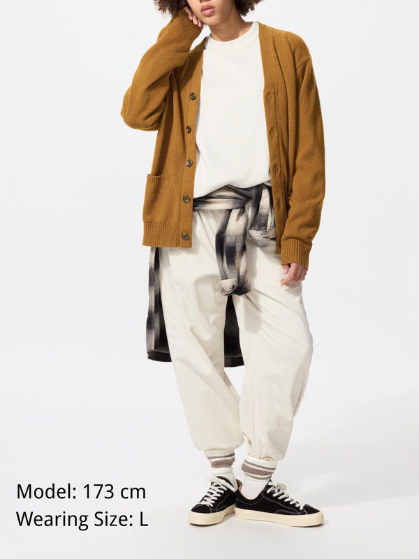 Uniqlo 100% Wool V-Neck Cardigan