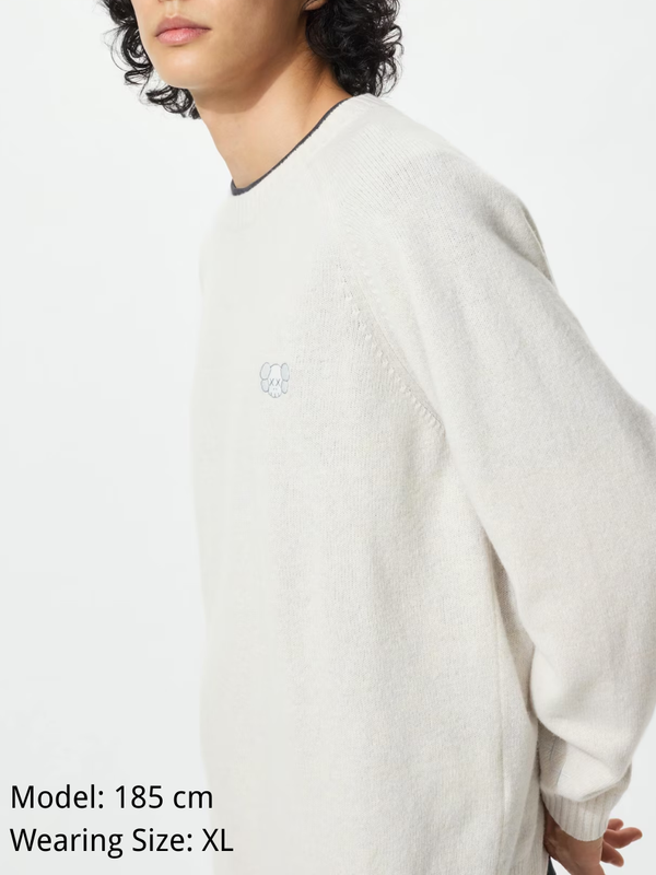 Uniqlo Kaws Winter Lamb Crew Neck Sweater