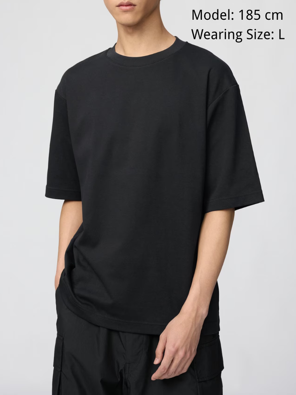 Uniqlo AIRism Cotton Oversized T-Shirt Half Sleeve