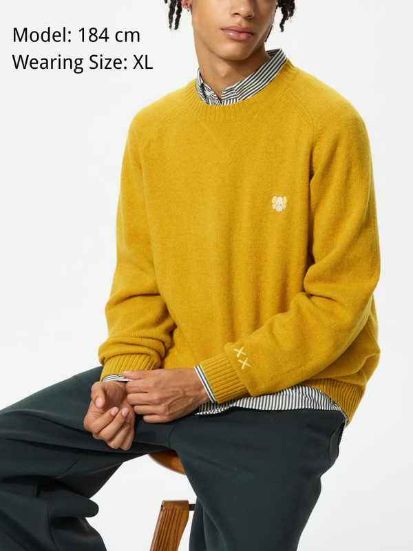 Uniqlo Kaws Winter Lamb Crew Neck Sweater